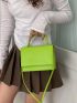 Mini Minimalist Top Handle Flap Square Bag