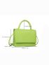 Mini Minimalist Top Handle Flap Square Bag