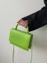 Mini Minimalist Top Handle Flap Square Bag