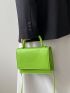 Mini Minimalist Top Handle Flap Square Bag