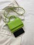 Mini Minimalist Top Handle Flap Square Bag