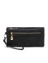 Snap Button Long Wallet With Wristlet