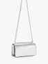 Metallic Minimalist Chain Flap Square Bag