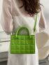 Quilted Pattern Square Bag