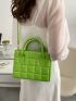 Quilted Pattern Square Bag