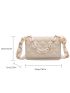 Quilted Detail Chain Decor Flap Square Bag