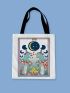 Frog & Moon Graphic Shopper Bag