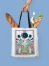 Frog & Moon Graphic Shopper Bag