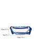 Contrast Binding Transparent Fanny Pack