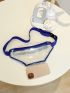 Contrast Binding Transparent Fanny Pack