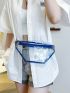 Contrast Binding Transparent Fanny Pack