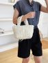 Minimalist Seersucker Shopper Bag