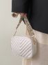 Mini Chevron Detail Square Bag