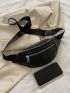 Double Zip Front Fanny Pack