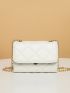 Mini Minimalist Quilted Chain Crossbody Bag