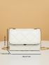 Mini Minimalist Quilted Chain Crossbody Bag