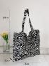 Leopard Pattern Shoulder Tote Bag