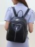 Minimalist Lace Contrast Functional Backpack