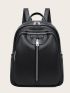 Minimalist Lace Contrast Functional Backpack