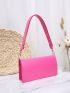 Neon Pink Flap Square Bag