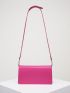 Neon Pink Flap Square Bag