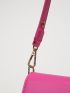 Neon Pink Flap Square Bag