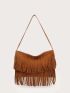 Fringe Decor Hobo Bag