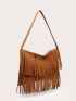 Fringe Decor Hobo Bag