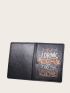 X Eduely Slogan Graphic Passport Case