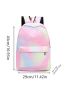 3pcs Ombre Graphic Functional Backpack Set