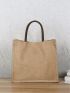 3pcs Double Handle Shopper Bag Set