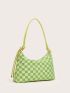 Retro Checkered Pattern Shoulder Bag