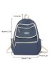 Patch Detail Contrast Binding Functional Backpack