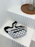 Checkered Pattern Waist Bag