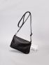 Litchi Embossed Square Bag