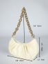 Minimalist Chain Ruched Bag