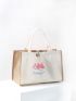 Watermelon & Letter Graphic Shopper Bag