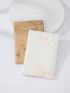 2pcs Marble & Letter Graphic Passport Case