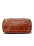 3pcs Crocodile Embossed Top Handle Bag Set