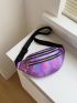 Minimalist Holographic Fanny Pack