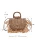 Fringe Decor Straw Bag