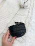 Women Pu Zip Coin Wallet Croc Coin Purse Fashion Small Purse