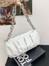 Minimalist Chain Ruched Bag