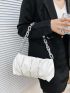 Minimalist Chain Ruched Bag