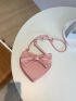 Mini Bow Decor Heart Shaped Novelty Bag