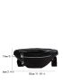 Minimalist Fanny Pack Black Nylon Waterproof For Sport