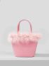 ICON Fluffy Detail Satchel Bag