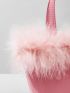 ICON Fluffy Detail Satchel Bag