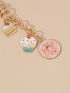 Cake & Donut Decor Bag Charm Keychain Car Pendant Phone Ornament