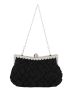 Mini Rhinestone Decor Braided Design Crossbody Bag